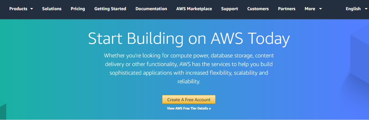 Amazon Web Services web hosting