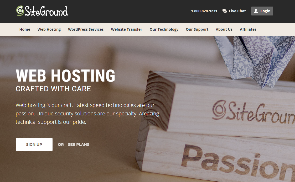 SiteGround web hosting services