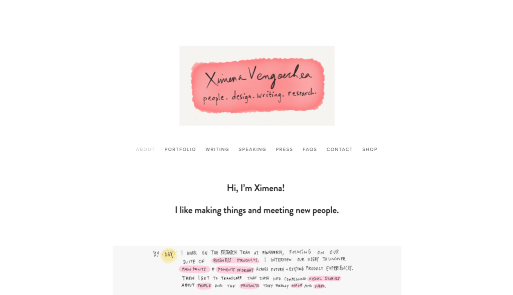 Ximena Vengoechea website