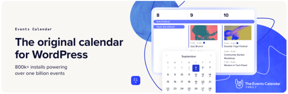 The Events Calendar wordpress plugin